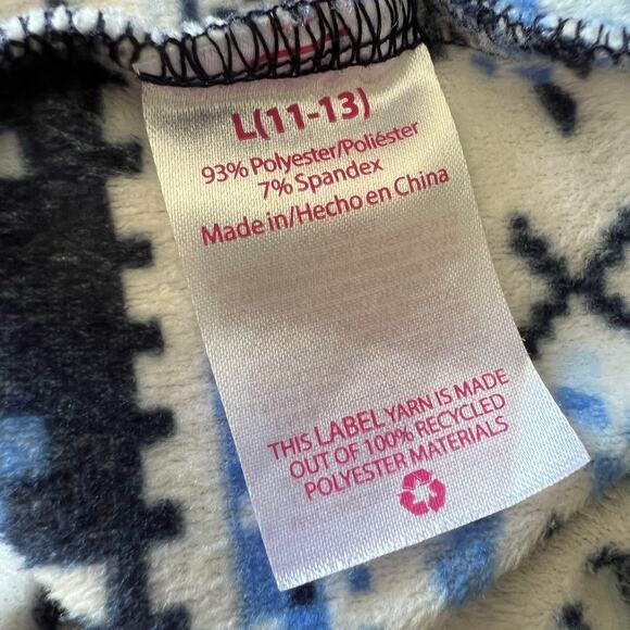 No Boundaries Womens Fleece Hoodie Hooded Sweatshirt Winter Theme Blue Large - Picture 8 of 9